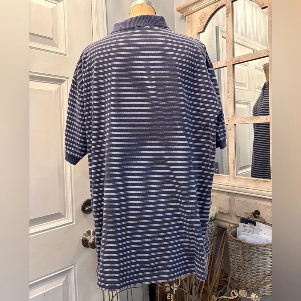 Polo‎ by Ralph Lauren Men's Blue Striped Shirt Casual Leisure Size XXL
